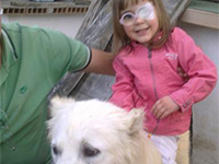 dog and kid
